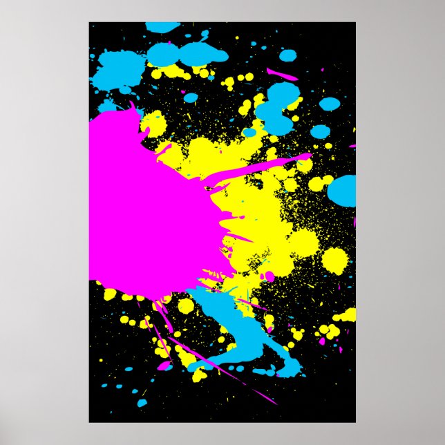 Póster CMYK Splash (Frente)