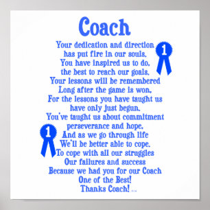 Póster Coach Gracias