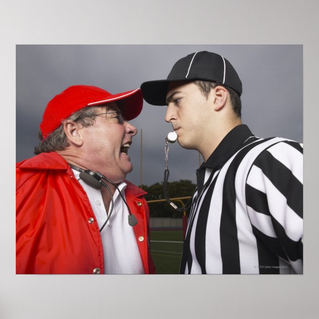 Póster Coach Yelling at Referee (Frente)