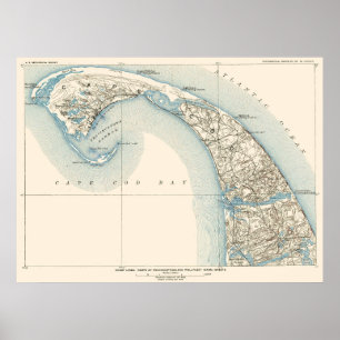 Póster Coast Lines Provincetown Truro and Wellfleet