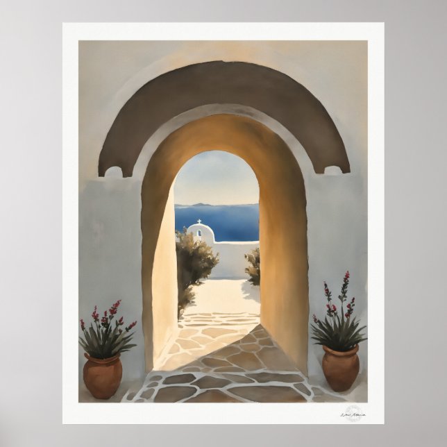 Póster Coastal Archway Path to the Sea Art Print (Frente)