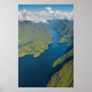 Póster Coastal Scenery In Great Bear Rainforest