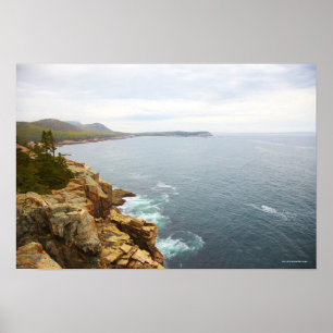 Póster Coastal View of Acadia National Park