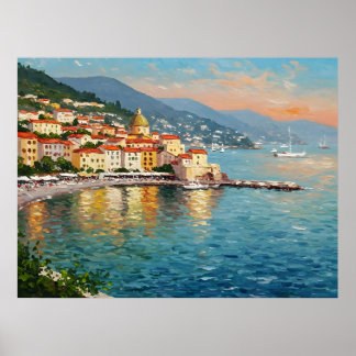 Póster Coastal Village