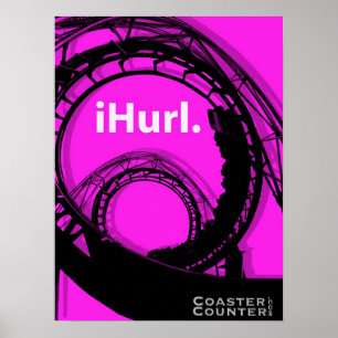 Póster CoasterCounter.com Hurl