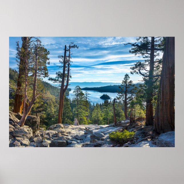 Póster Coastline | Emerald Bay, Lake Tahoe, California (Frente)