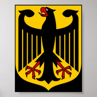 Póster Coat of arms of Germany Poster