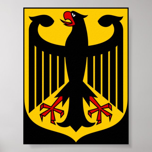 Póster Coat of arms of Germany Poster (Frente)
