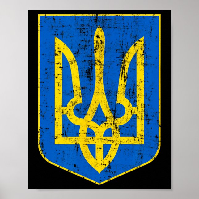 Póster Coat Of Arms Of Ukraine 3  (Frente)