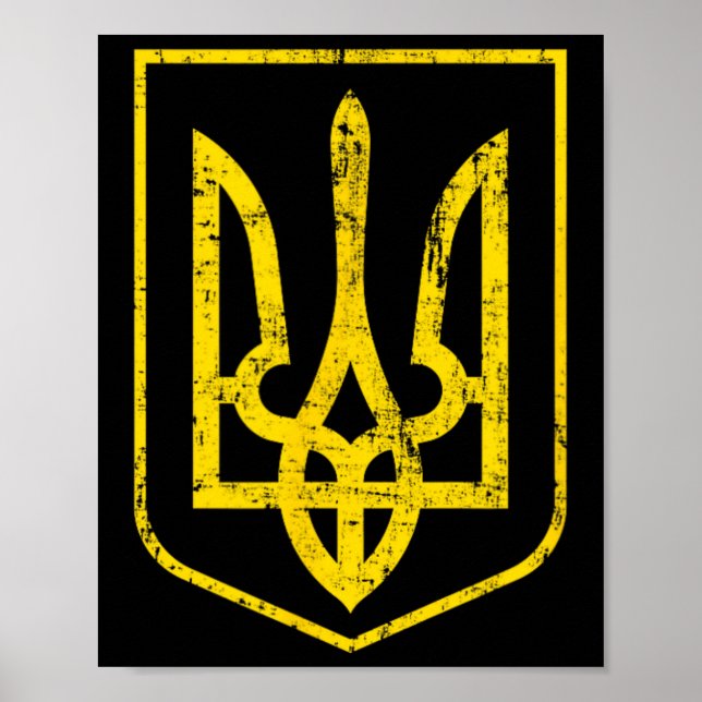 Póster Coat Of Arms Of Ukraine 4  (Frente)