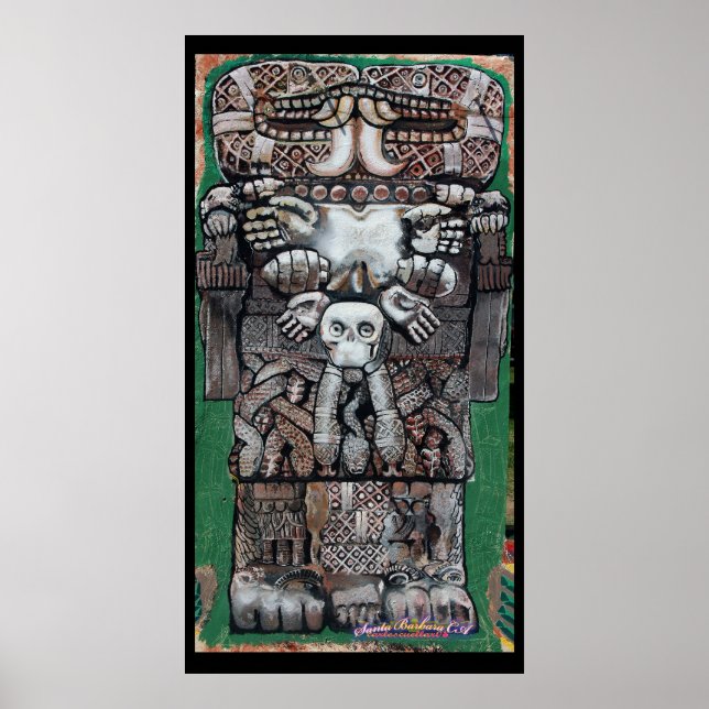 Póster coatlicue, diosa de la tierra (Frente)