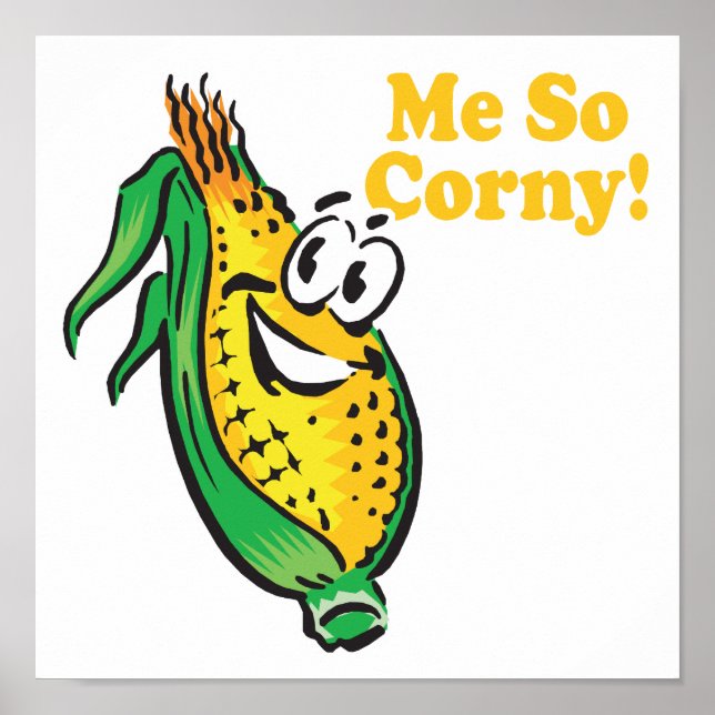 Póster Cob de maíz Me SO Corny (Frente)
