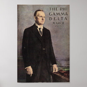 Póster Cobertura de la revista Calvin Coolidge