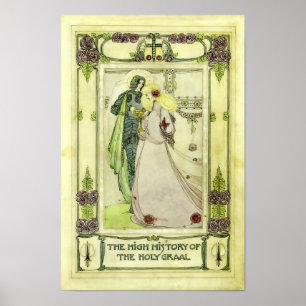 Póster Cobertura de Santo Grial Vintage por Jessie M. Kin