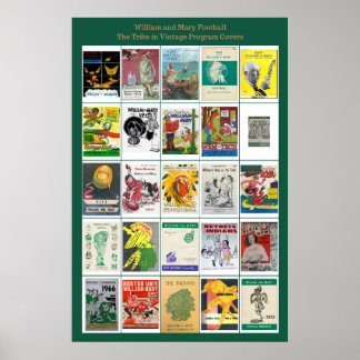 Póster Cobertura del programa de fútbol William y Mary Vi