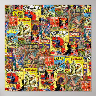 Póster Coberturas de historietas antiguas