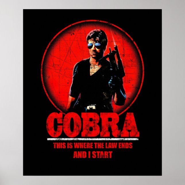 Póster Cobra Movie Retro (Frente)