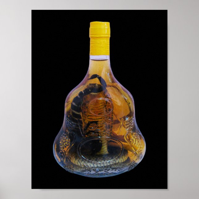 Póster Cobra Snake Vs Scorpion Whiskey ... Yadong Lao (Frente)