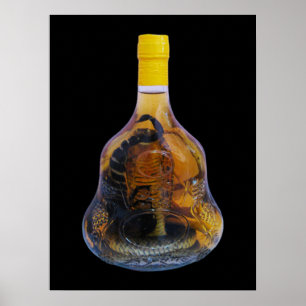 Póster Cobra Snake Vs Scorpion Whiskey ... Yadong Lao