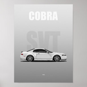 Póster Cobra SVT muscle car americano