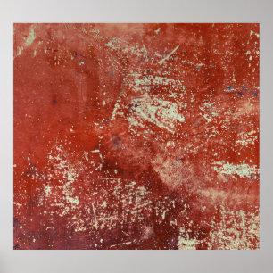 Póster Cobre Viejo: Textura Metalizado Vivida.