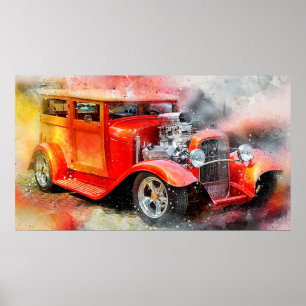 Póster Coche antiguo