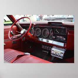 Póster Coche antiguo con 8 pistas