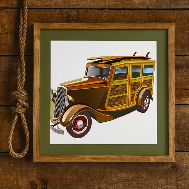 Póster Coche Antiguo Vintage (Subido por el creador)