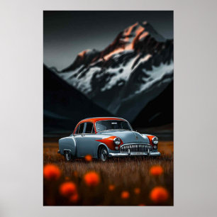 Póster coche clásico