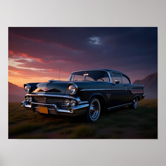 Póster Coche Clásico (Frente)