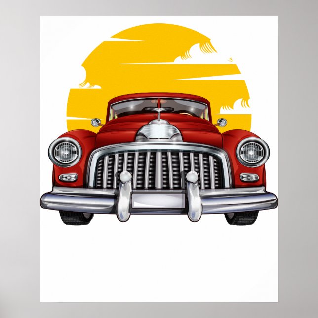 Póster coche clásico 2 (Frente)