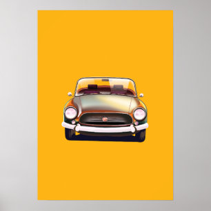 Póster Coche clásico antiguo
