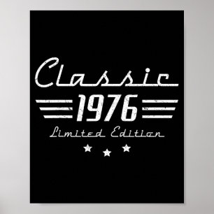 Póster Coche Clásico Antiguo Vintage de 50 Años