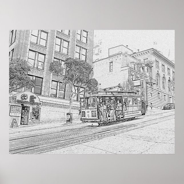 Póster Coche de cable (Frente)