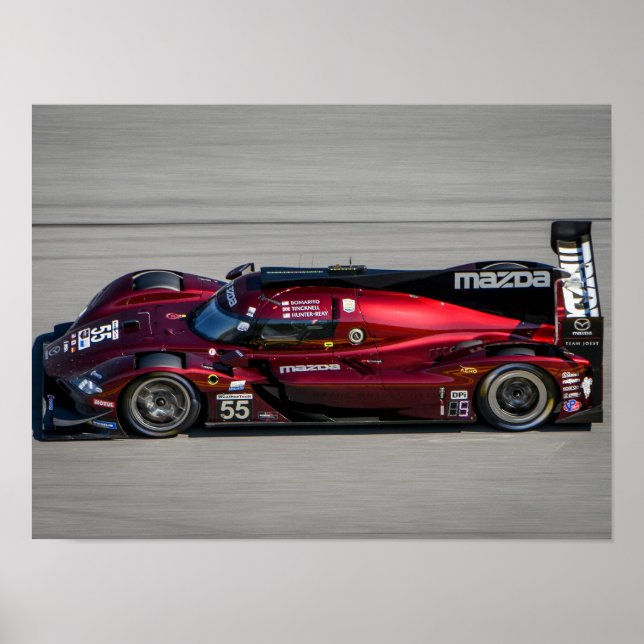 Póster Coche de carreras #55 (Frente)