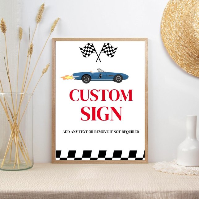 Póster Coche de carreras crece dos Rótulos Personalizados (Subido por el creador)