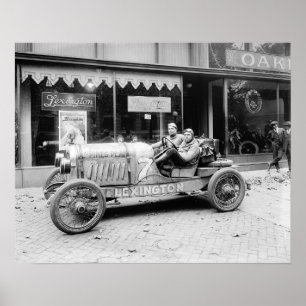 Póster Coche de carreras de campeonato, 1922. Foto antigu