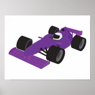 Póster Coche de carreras F1