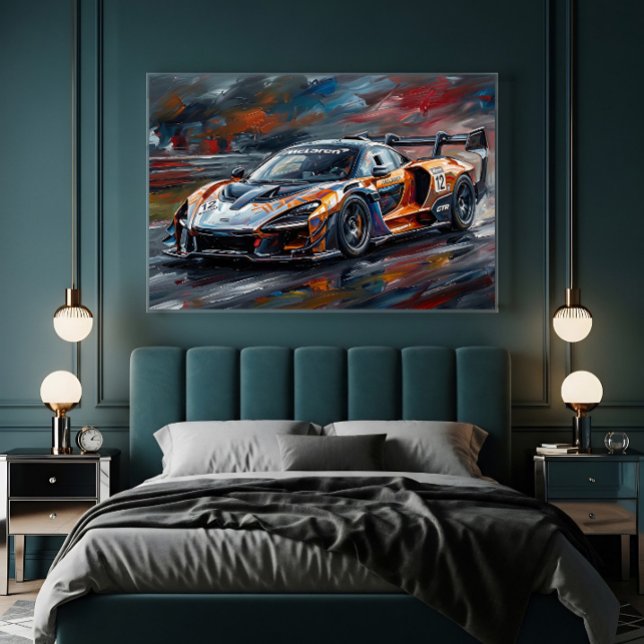 Póster Coche de carreras supercar Orange GTR (Subido por el creador)