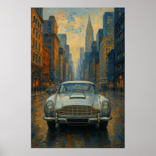 Póster Coche de Ensueño de Velocidad