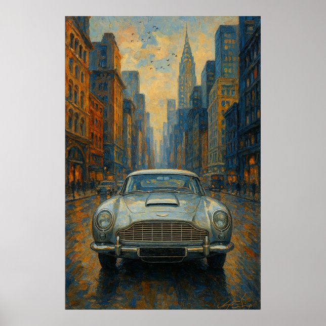 Póster Coche de Ensueño de Velocidad (Frente)
