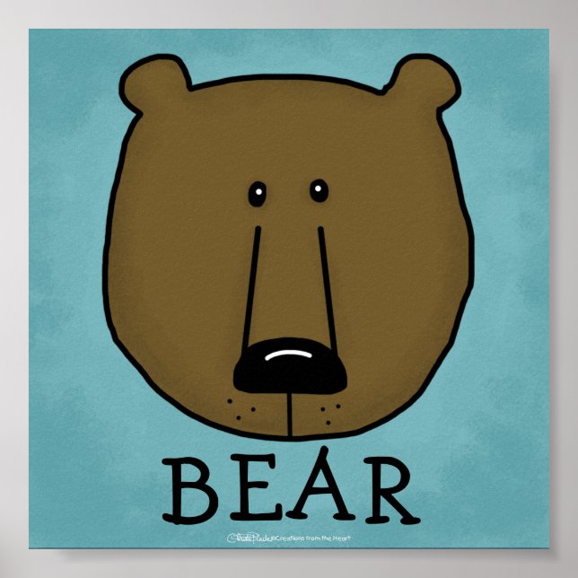 Póster Coche de leña a los mejores amigos del bosque (Frente)