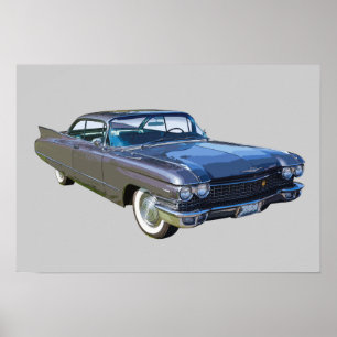 Póster Coche de lujo Cadillac 1960