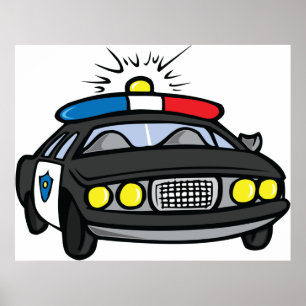 Póster Coche de Policía