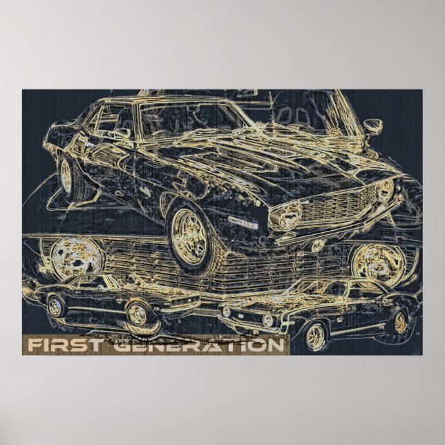 Póster Coche de primera generación (Frente)