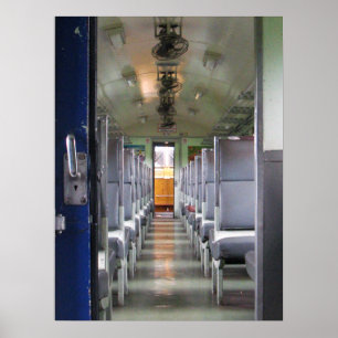 Póster Coche de Tren Tailandia ... Viajes por el Sudeste 