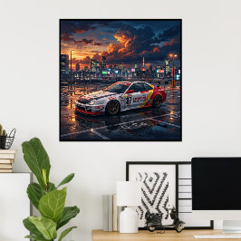 Póster Coche de Turismo Honda Prelude