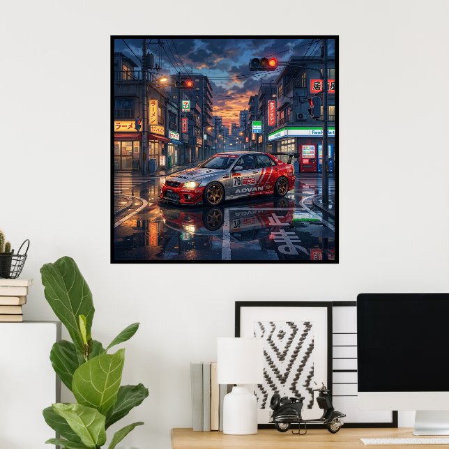 Póster Coche de Turismo Toyota Altezza (Oficina en casa)