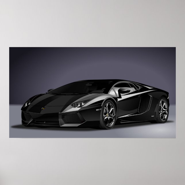 Póster Coche deportivo (Frente)