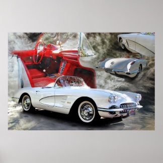 Póster Coche deportivo americano